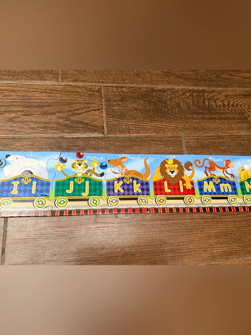 Melissa & Doug Alphabet Express Train Puzzle - Blue, Green, Yellow, Red